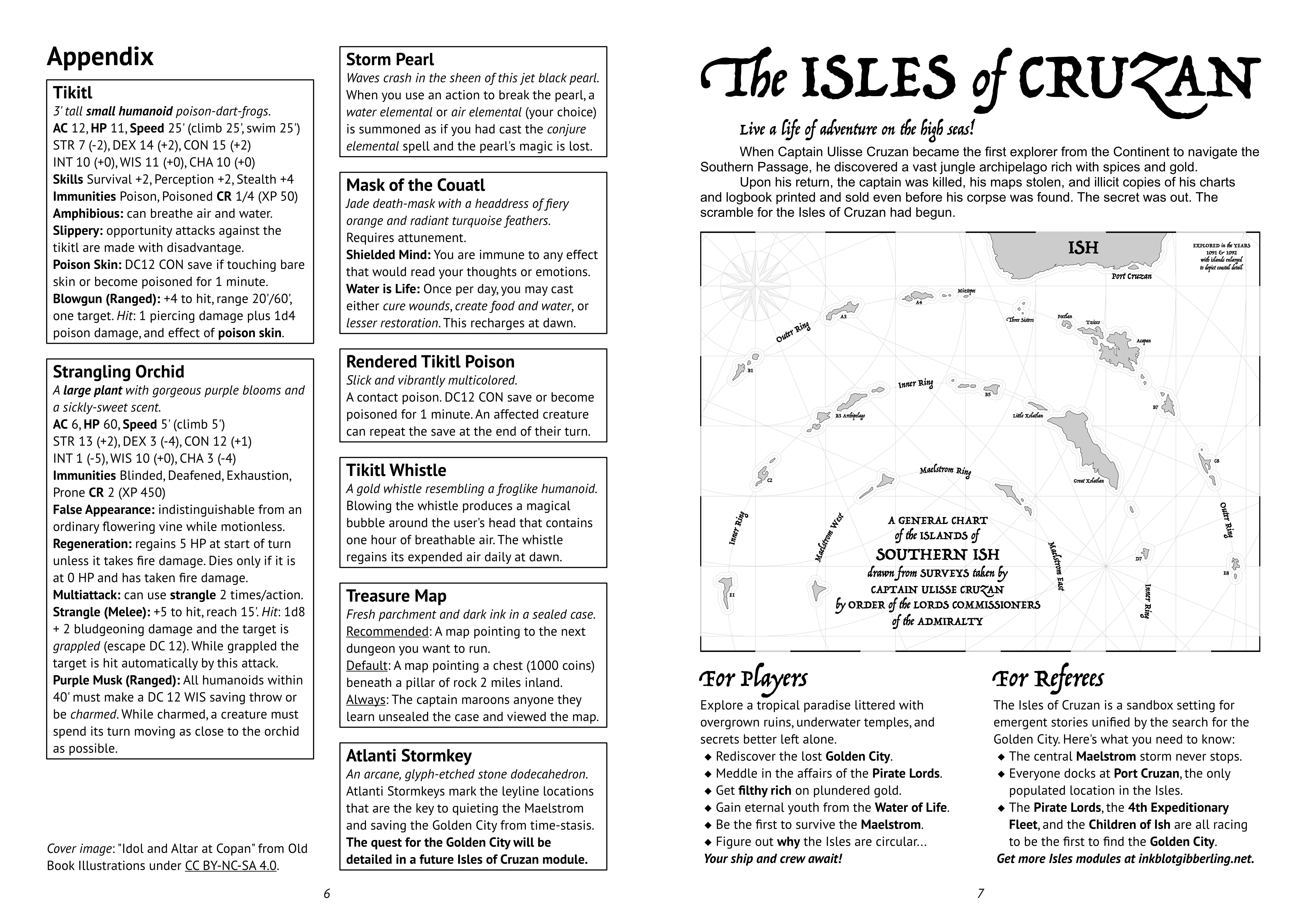 The page 6-7 spread