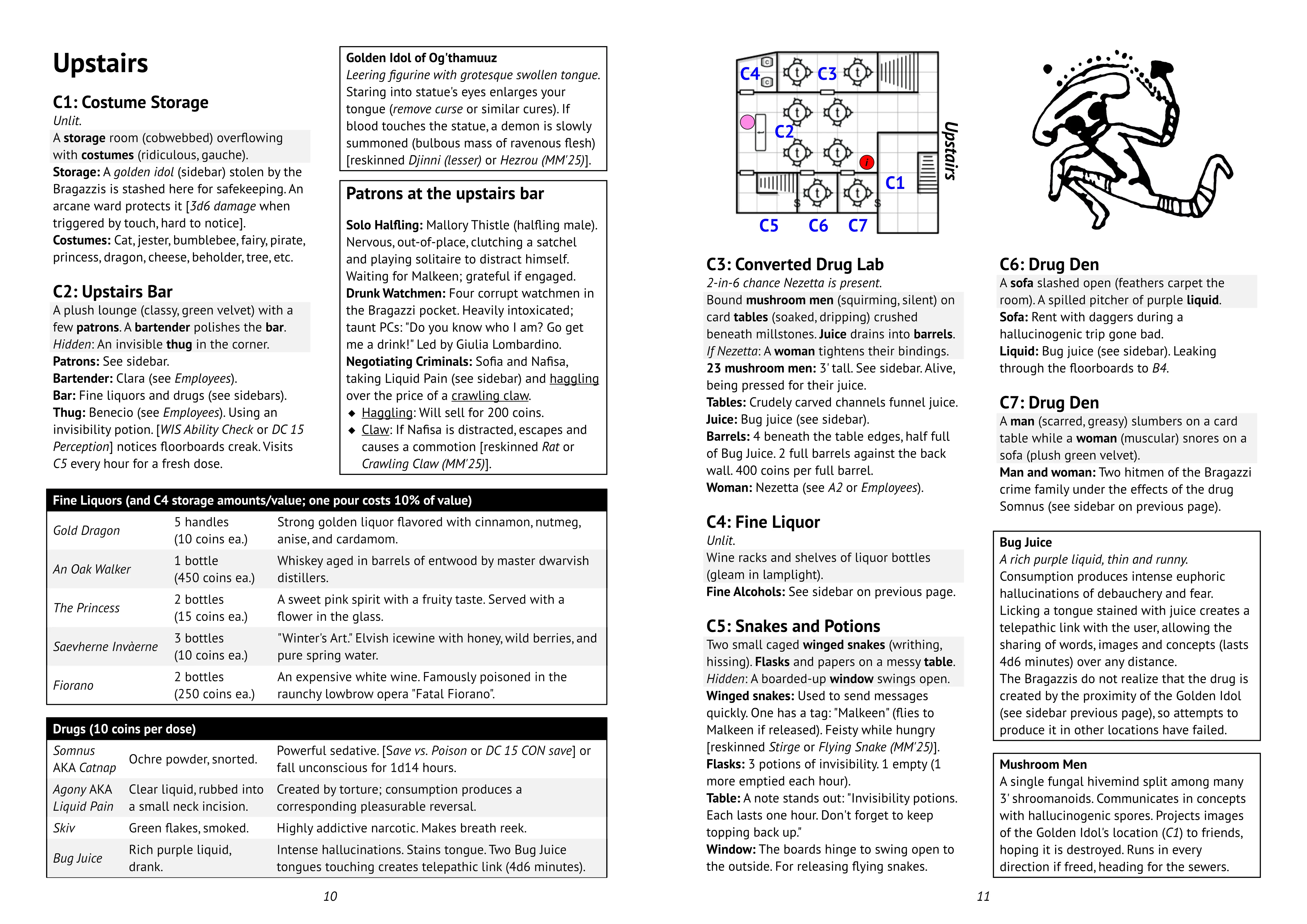 The page 10-11 spread