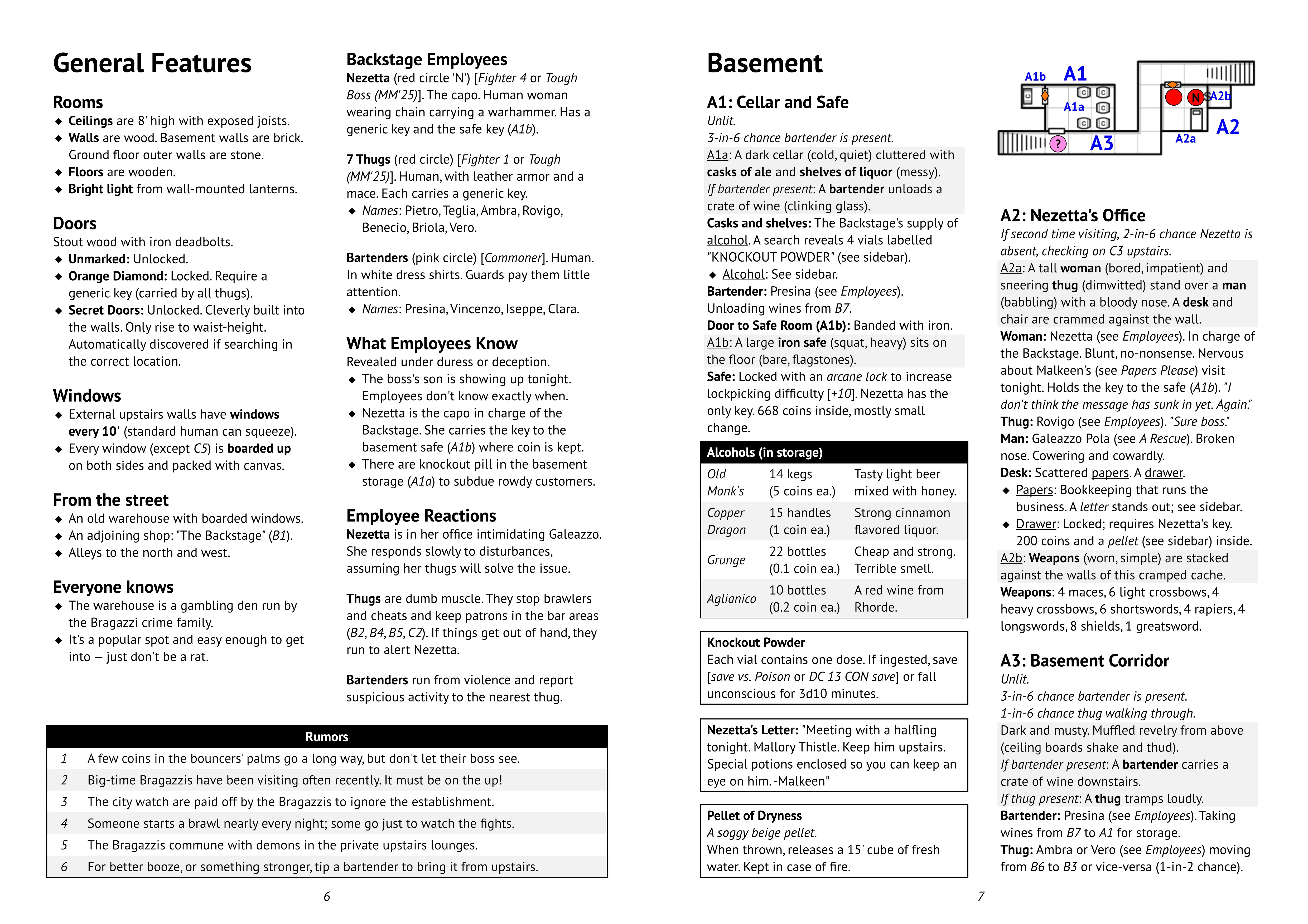 The page 6-7 spread